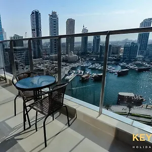 Апартаменты Sophisticated One Bedroom With Full Marina View, Дубай